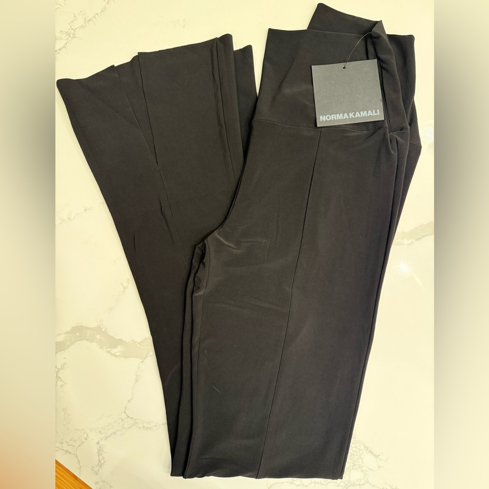 Norma Kamali Spat Legging Split Flare